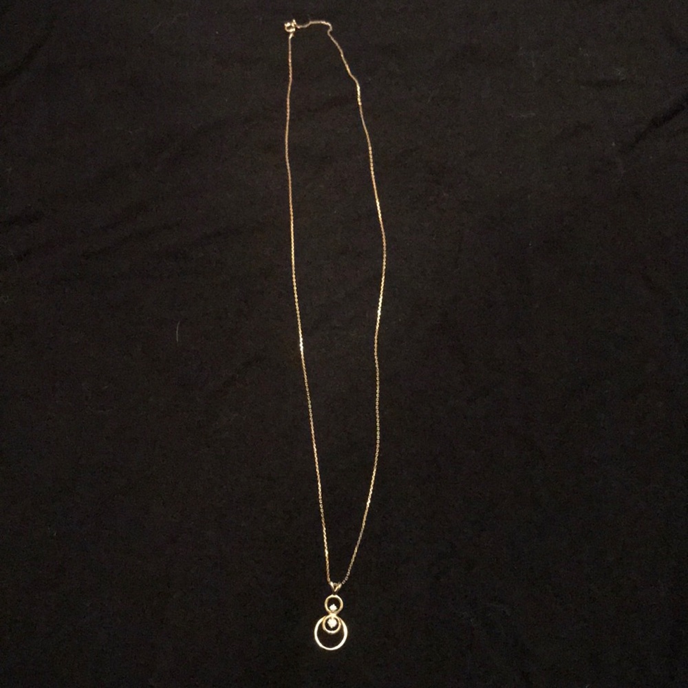 14k gold necklace with real diamonds